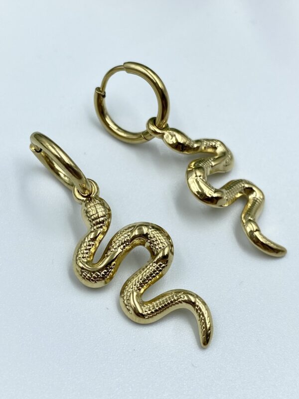 Classy Snake Earrings - Image 3