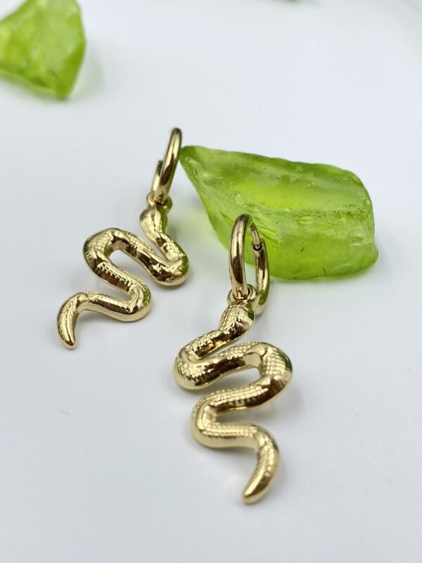 Classy Snake Earrings - Image 2