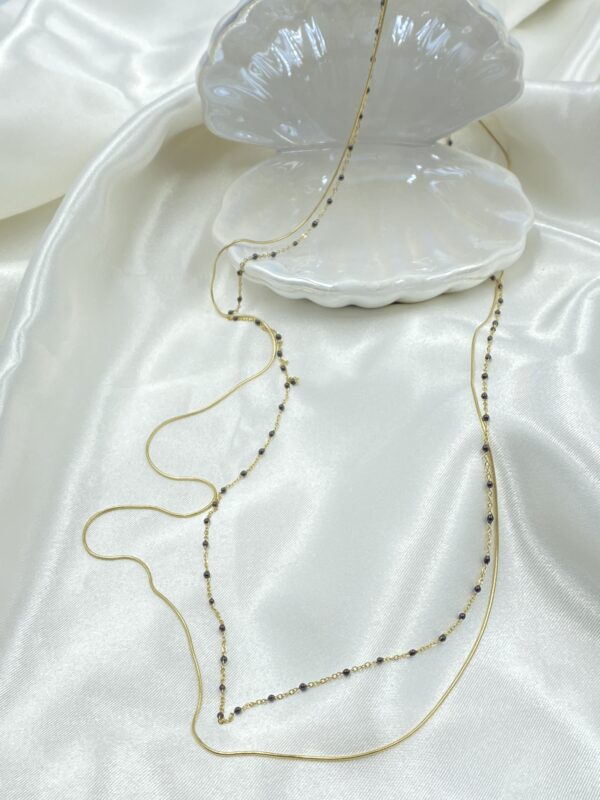 Double Long Rozario Necklace - Image 2