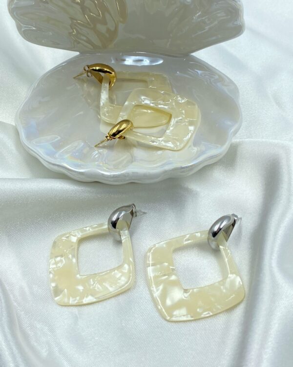 Gentle Marble Earrings