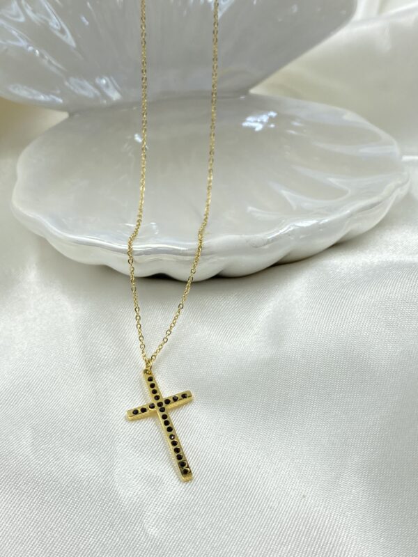 Glam Cross Necklace - Image 2