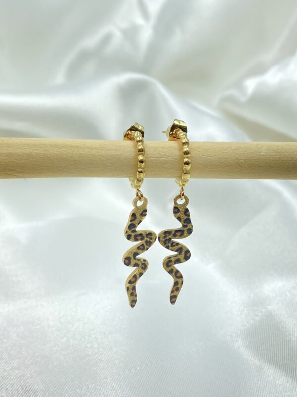 Leopard Snake Earrings - Image 2