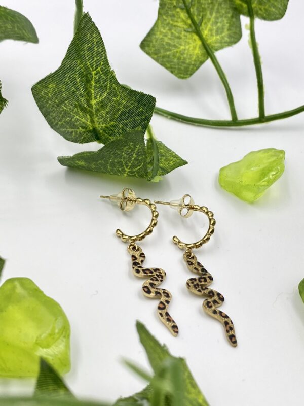 Leopard Snake Earrings