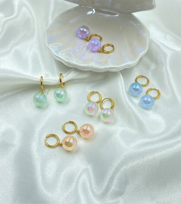 Magic Bubble Gold Earrings