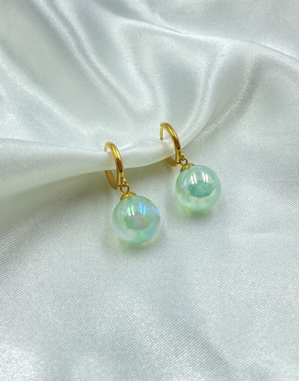 Magic Bubble Gold Earrings - Image 2