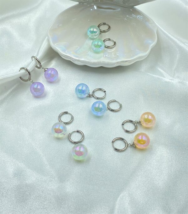 Magic Bubble Silver Earrings