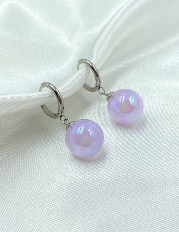 Magic Bubble Silver Earrings - Image 2