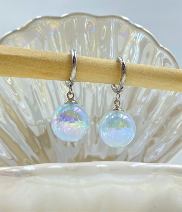 Magic Bubble Silver Earrings - Image 3