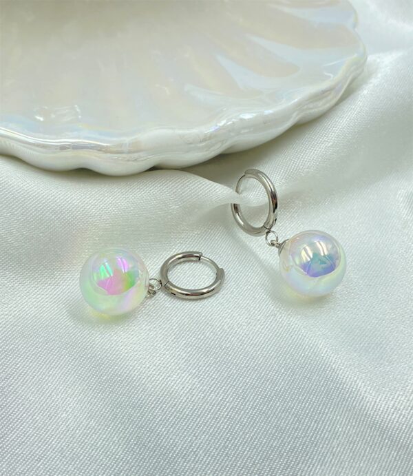 Magic Bubble Silver Earrings - Image 5