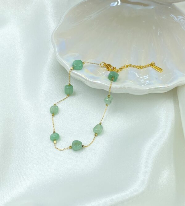 Salty Emerald Anklet