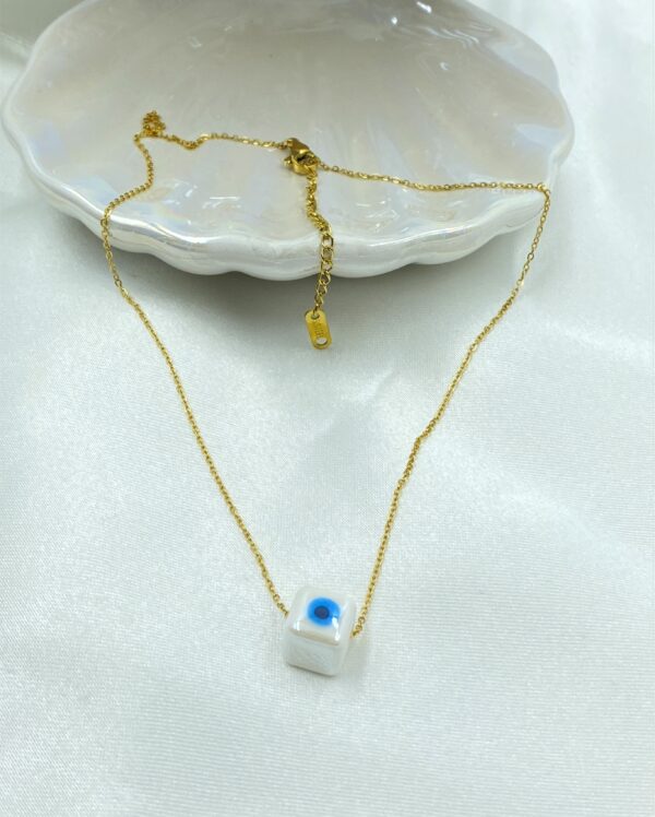 Tropical Eye Gold Necklace - Image 3