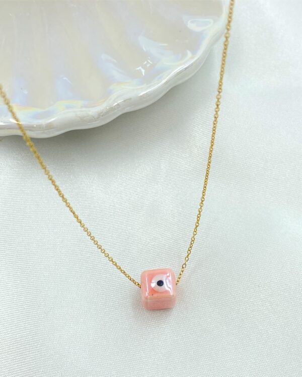 Tropical Eye Gold Necklace - Image 4