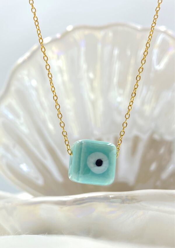 Tropical Eye Gold Necklace - Image 5