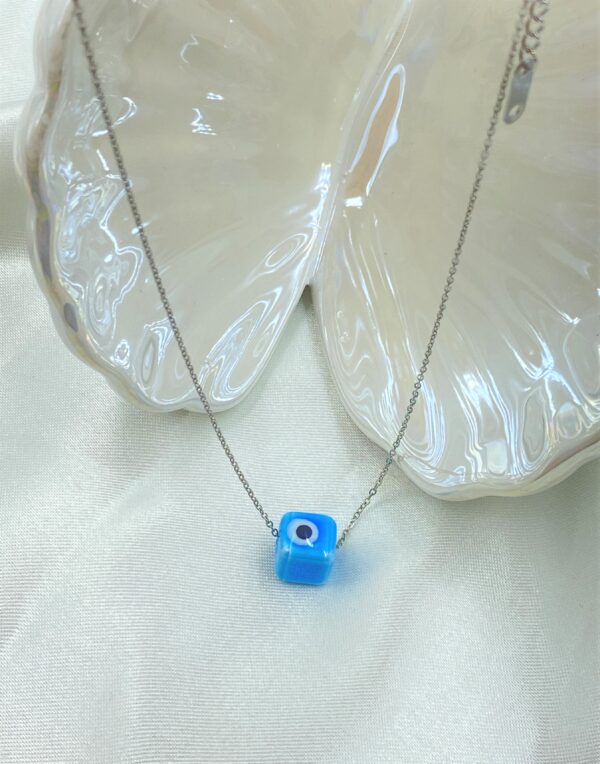 Tropical Eye Silver Necklace - Image 5