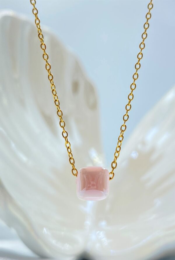 Little Ocean Cube Gold Necklace - Image 5