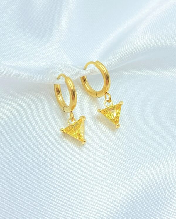 Little Triangle Earrings - Image 3