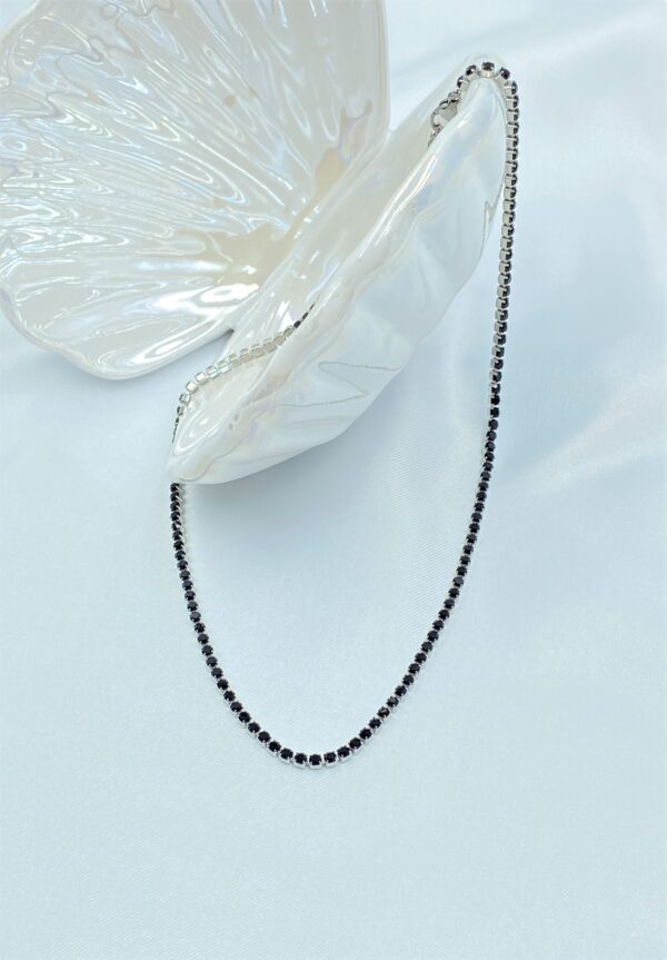 Black Shine Necklace 2mm - Image 2