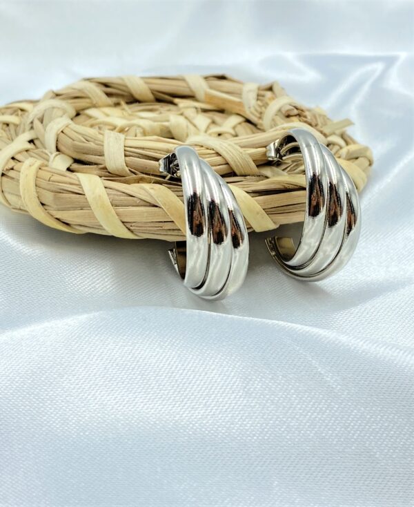 Triple Charm Hoops - Image 3