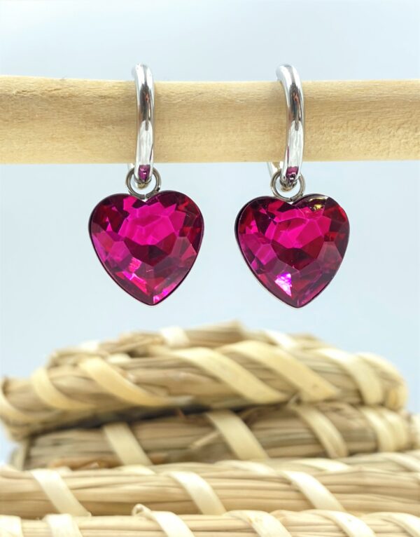 Vivid Heart Earrings - Image 3