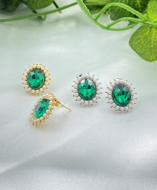 Pearly Rosette Earrings