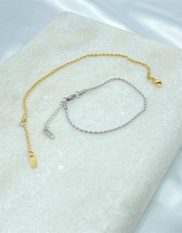 Twisted Chain Bracelet 2mm