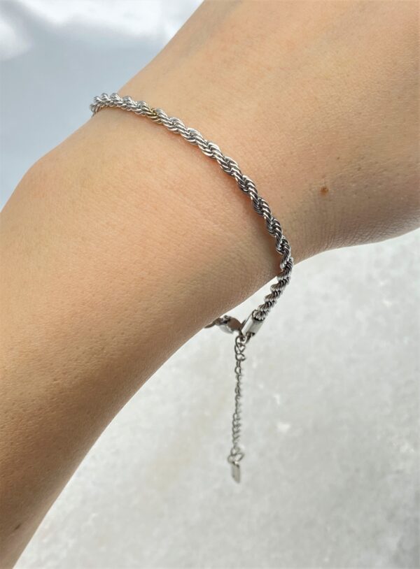 Twisted Chain Bracelet 3mm - Image 4