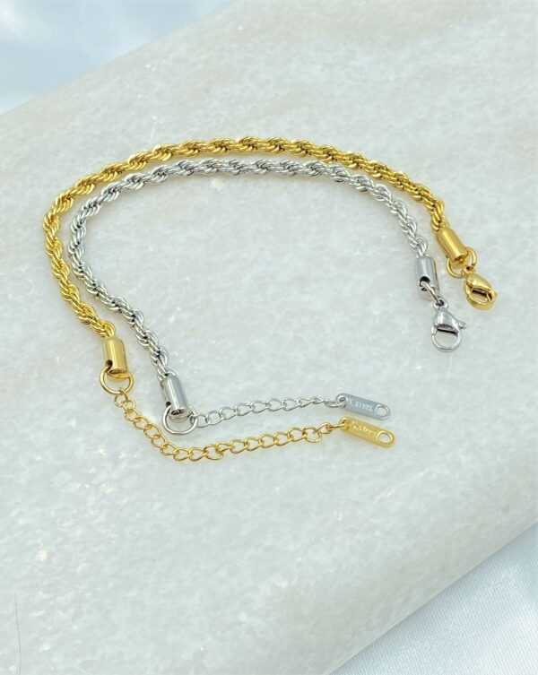 Twisted Chain Bracelet 4mm