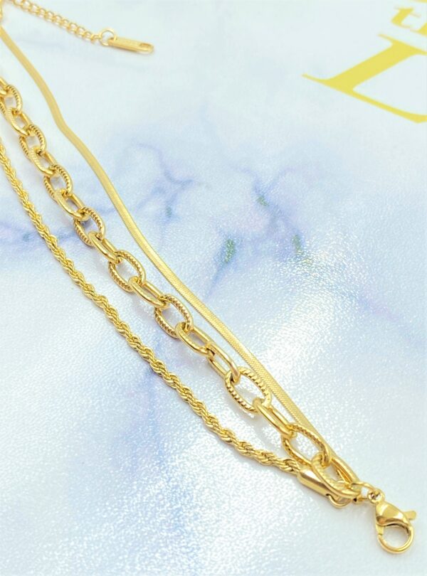 Three Chains Bracelet - Image 3