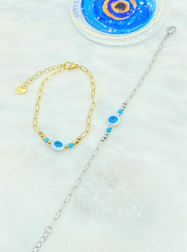 Navy Eye Bracelet