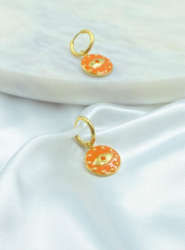 Pumpkin Spice Eye Earrings - Image 2