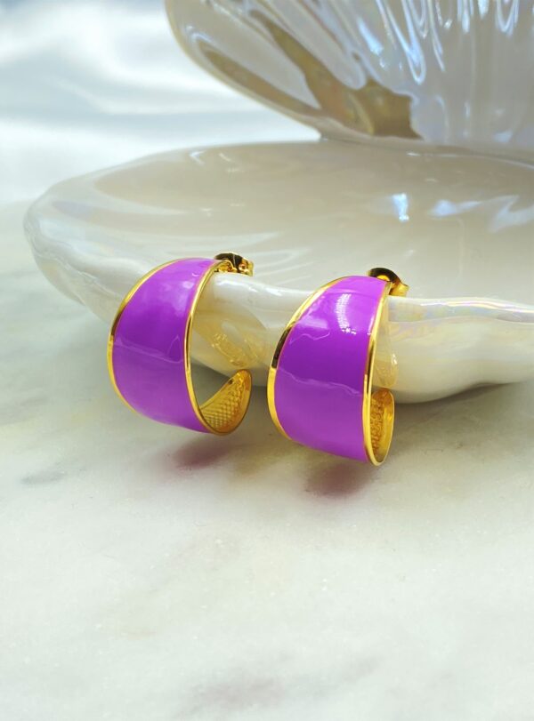 Purple Fuss Hoops