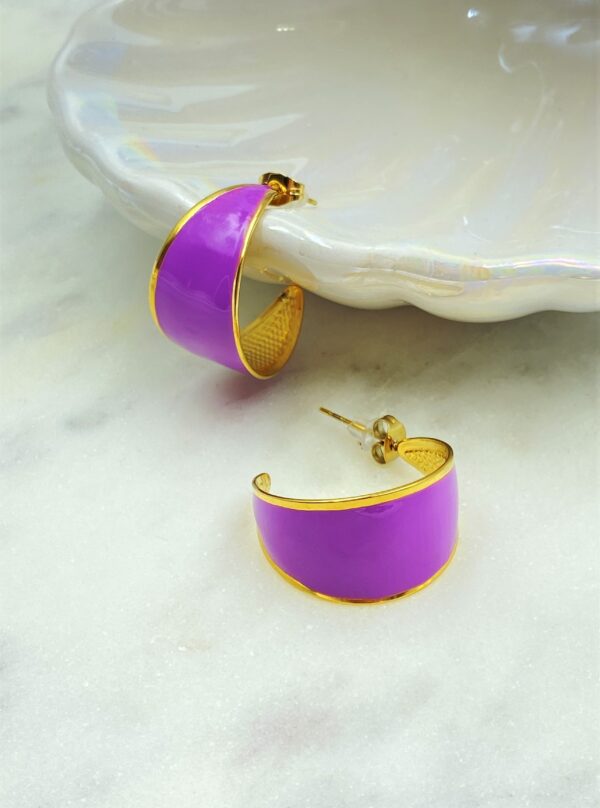 Purple Fuss Hoops - Image 2