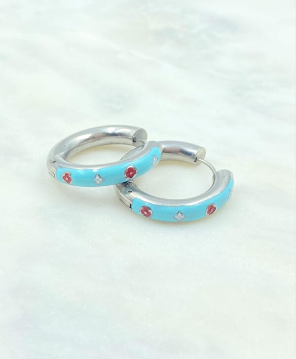 Blue Garden Hoops